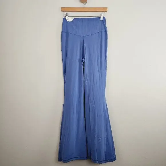 Aerie Offline Real Me High Waisted Crossover Super Flare Legging Marbled Blue XL - Picture 7 of 13